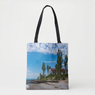 Point Betsie Light Tote Bag