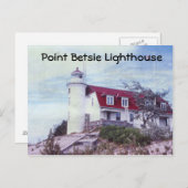 Point Betsie Lighthouse Briefkaart (Voorkant / Achterkant)