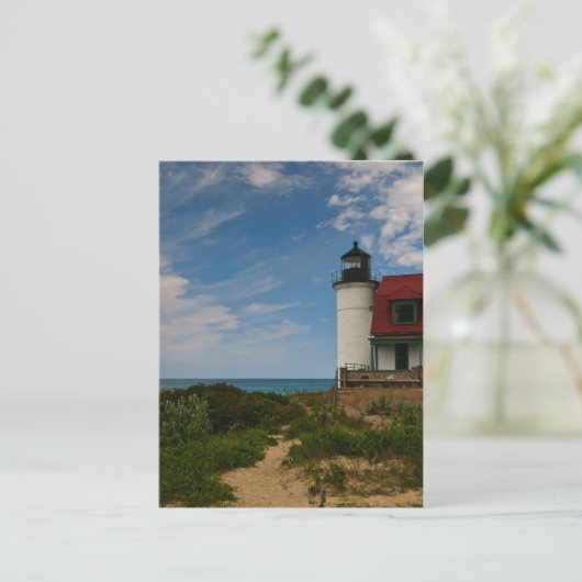 Point Betsie Lighthouse Briefkaart (Staand voorkant)