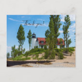 Point Betsie Lighthouse Dank u Briefkaart (Voorkant)