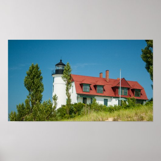 Point Betsie Lighthouse, Frankfort, Michigan Poster (Voorkant)