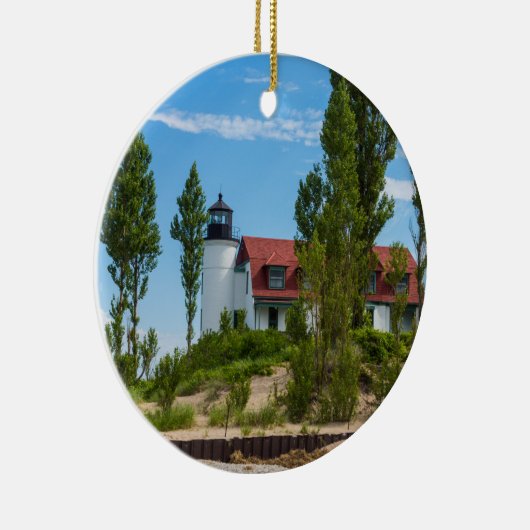 Point Betsie Lighthouse Keramisch Ornament (Rechts)