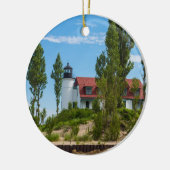 Point Betsie Lighthouse Keramisch Ornament (Links)
