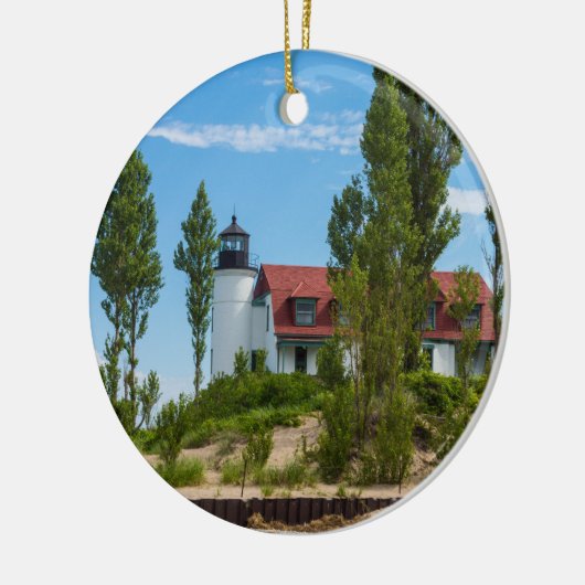Point Betsie Lighthouse Keramisch Ornament (Links)