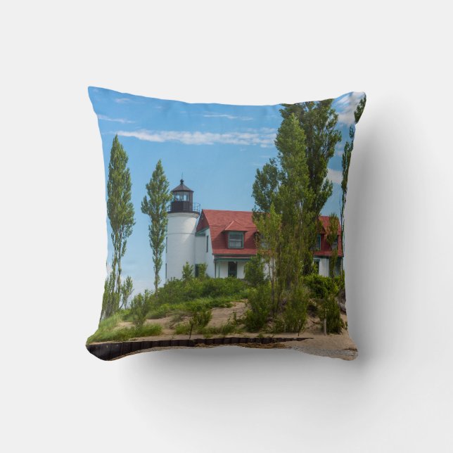 Point Betsie Lighthouse Kussen (Voorkant)