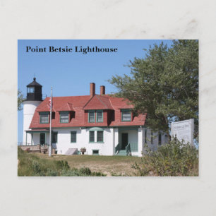 Point Betsie Lighthouse Lake Michigan Briefkaart