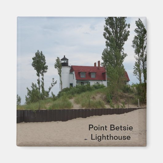 Point Betsie Lighthouse Magneet (Voorkant)