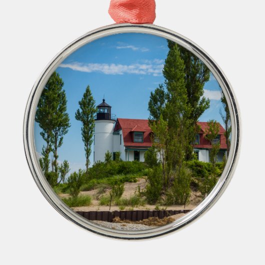 Point Betsie Lighthouse Metalen Ornament (Voorkant)
