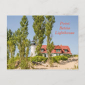 Point Betsie Lighthouse op Lake Michigan Briefkaart (Voorkant)