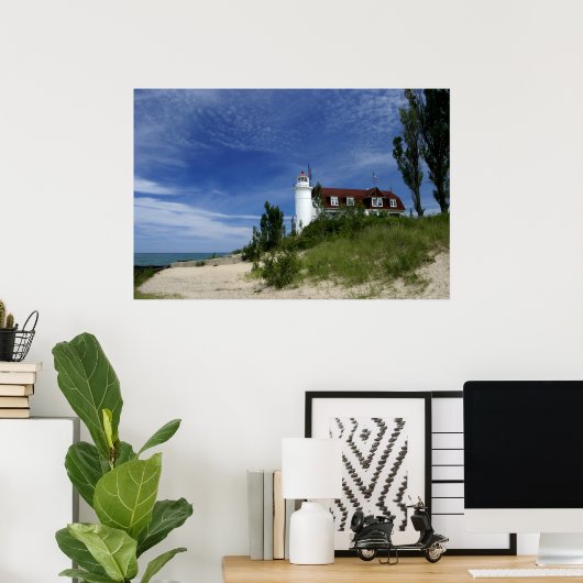 Point Betsie Lighthouse Poster (Thuiskantoor)