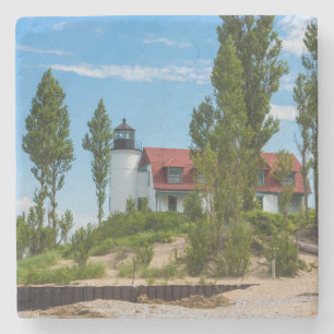 Point Betsie Lighthouse Stenen Onderzetter