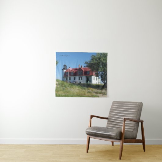 Point Betsie Lighthouse tapestry Wandkleed (In Situ (horizontaal))