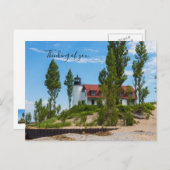Point Betsie vuurtoren denken aan u Briefkaart (Voorkant / Achterkant)