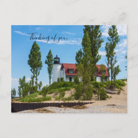 Point Betsie vuurtoren denken aan u Briefkaart (Voorkant)
