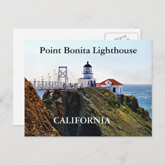 Point Bonita Lighthouse, Californië Briefkaart (Voorkant / Achterkant)