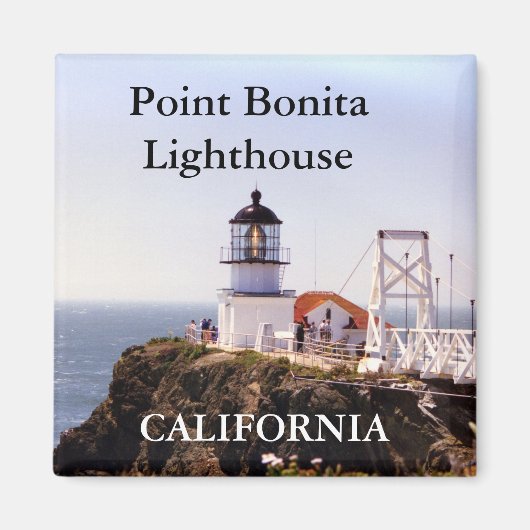 Point Bonita Vuurtoren, California Magnet (Voorkant)