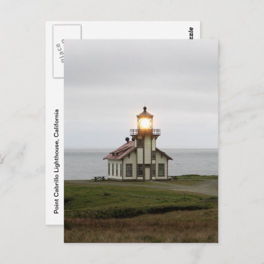 Point Cabrillo Lighthouse, Californië Briefkaart (Voorkant / Achterkant)