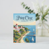 Point Clear Alabama Briefkaart (Staand voorkant)