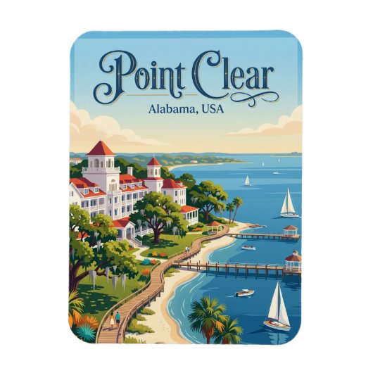 Point Clear Alabama Magneet (Verticaal)