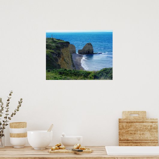 Point Du Hoc Normandy, Frankrijk Poster (Keuken)