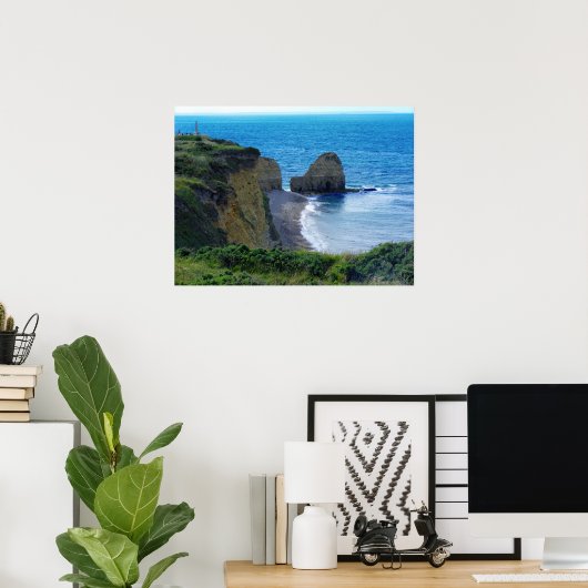 Point Du Hoc Normandy, Frankrijk Poster (Thuiskantoor)