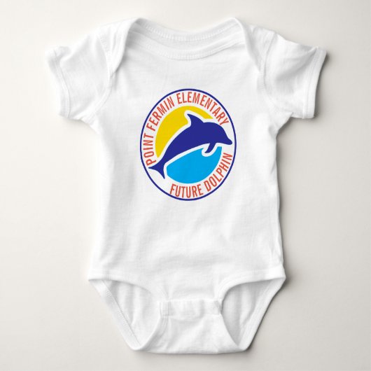 Point Fermin Elementary School Logo Future Student Romper (Voorkant)