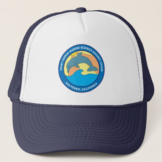 Point Fermin Elementary School Logo Trucker Pet (Voorkant)