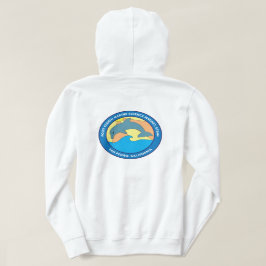 Point Fermin Elementary School Logo Womens White Hoodie