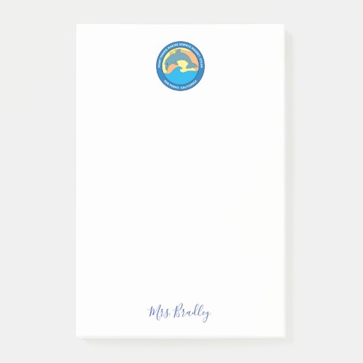 Point Fermin Elementary School Personalized Logo Post-it® Notes (Voorkant)