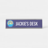 Point Fermine Elementary School Personalized Logo Bureau Naambordje (Voorkant)
