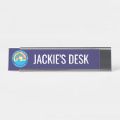 Point Fermine Elementary School Personalized Logo Bureau Naambordje (Voorkant)