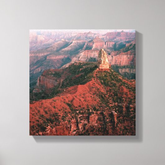 Point Imperial en Mount Hayden op Sunset Canvas Afdruk (Voorkant)