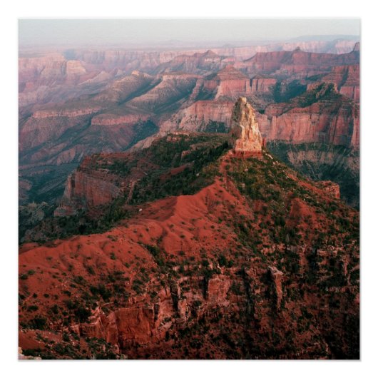 Point Imperial en Mount Hayden op Sunset Poster (Voorkant)