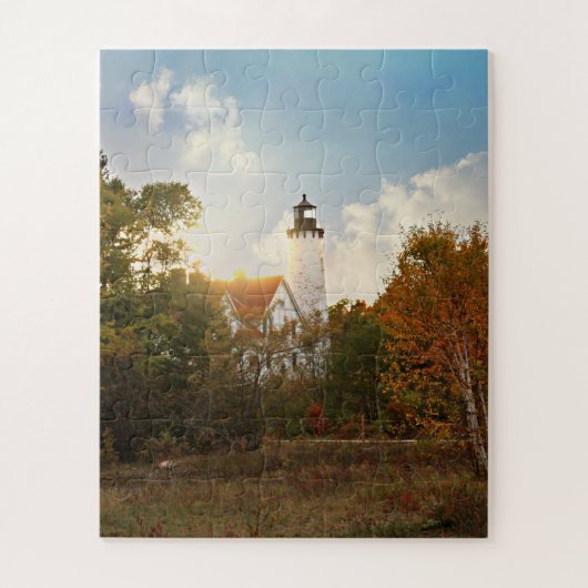 Point Iroquois Lighthouse Legpuzzel (Verticaal)