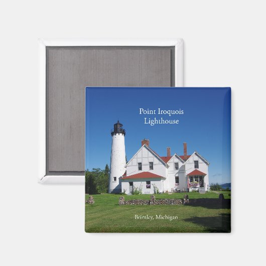 Point Iroquois Lighthouse magnet (Voorkant / Achterkant)