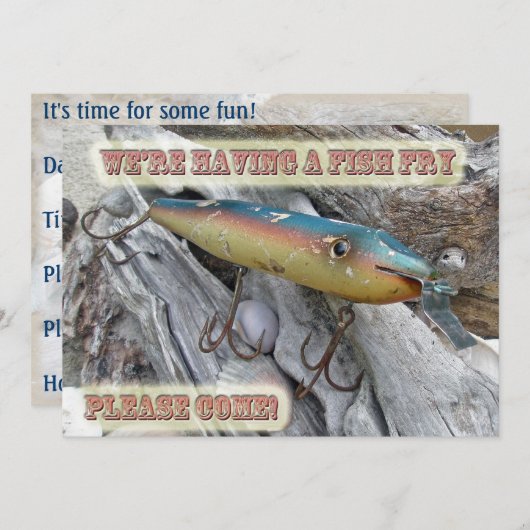 Point Jude Cape Codder Fish Fry Invitation Kaart (Voorkant / Achterkant)