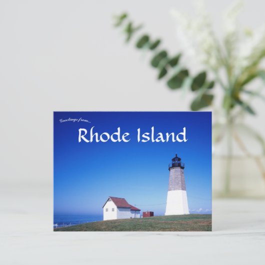 Point Judith Light Rhode Island Verenigde Staten Briefkaart (Staand voorkant)