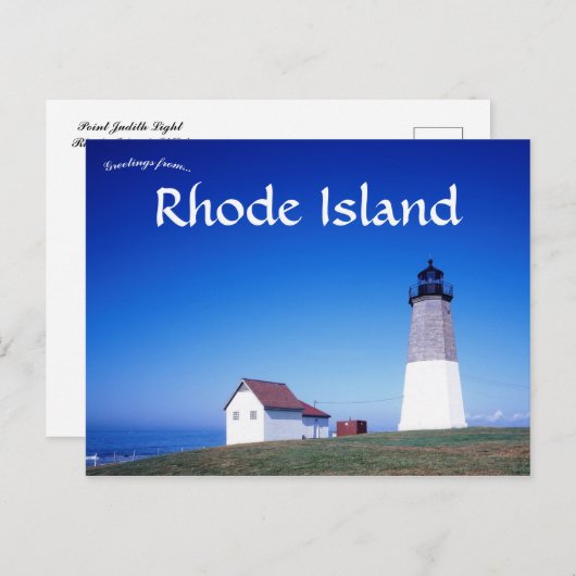 Point Judith Light Rhode Island Verenigde Staten Briefkaart (Voorkant / Achterkant)