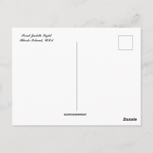 Point Judith Light Rhode Island Verenigde Staten Briefkaart (Achterkant)