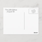 Point Judith Lighthouse Briefkaart (Achterkant)