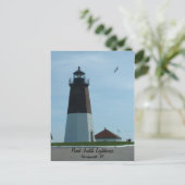 Point Judith Lighthouse Briefkaart (Staand voorkant)