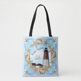 Point Judith Lighthouse canvas tas