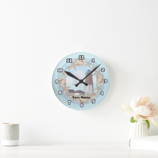 Point Judith Lighthouse Clock Ronde Klok (Huis)