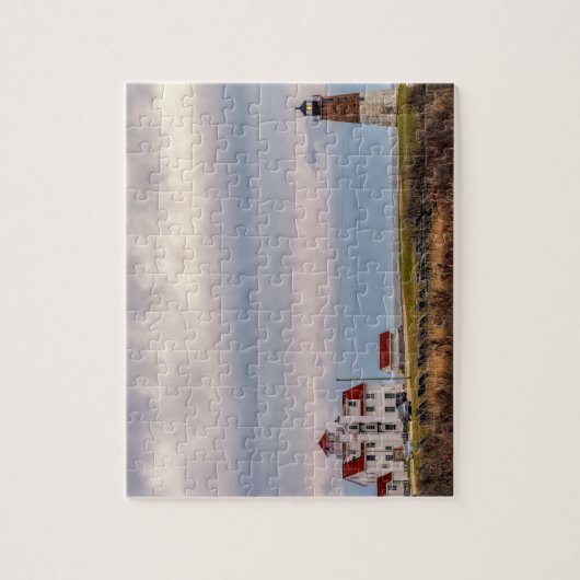 Point Judith Lighthouse op Rhode Island Legpuzzel (Verticaal)