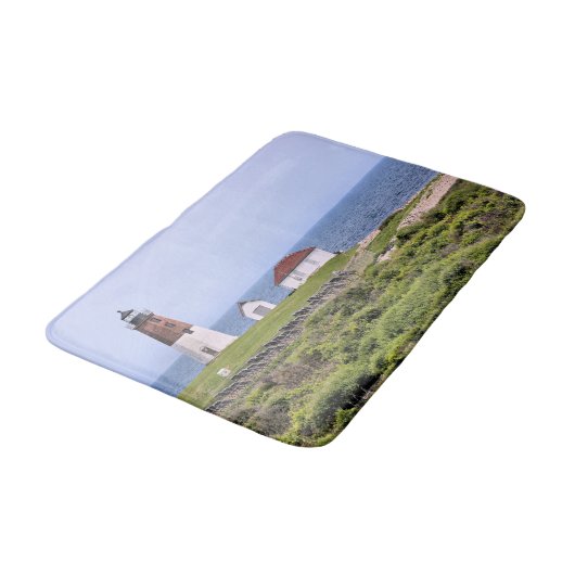 Point Judith Lighthouse, Rhode Island Bath Mat (Gekanteld)