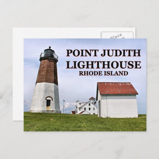 Point Judith Lighthouse, Rhode Island Briefkaart (Voorkant / Achterkant)