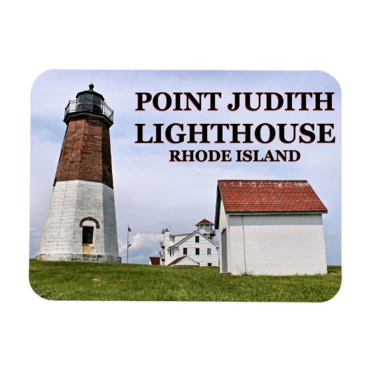 Point Judith Lighthouse, Rhode Island Flexi-Magnet Magneet (Horizontaal)