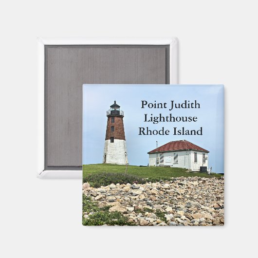 Point Judith Lighthouse, Rhode Island Magnet (Voorkant / Achterkant)
