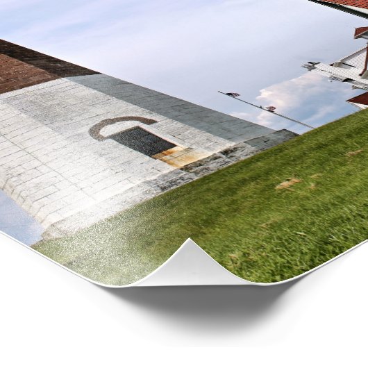 Point Judith Lighthouse, Rhode Island Photo Print Foto Afdruk (Hoek)