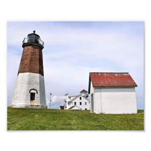 Point Judith Lighthouse, Rhode Island Photo Print Foto Afdruk